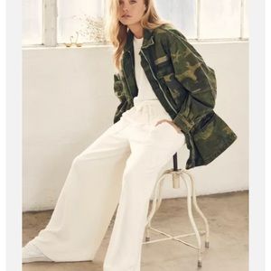 Free people Camouflage Military jacket size M